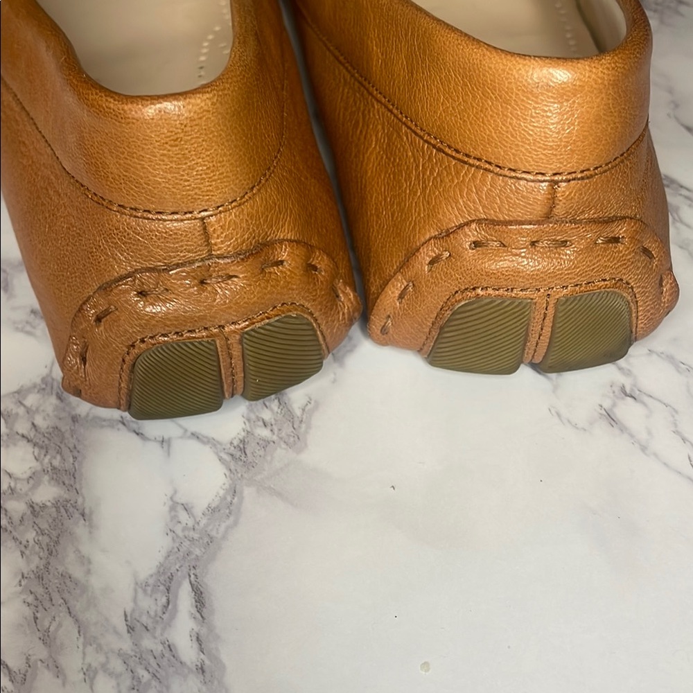 Cole Haan Tan Evelyn Pecan Leather Loafers Classic Flats size 7 1/2 W13572 - Picture 5 of 7